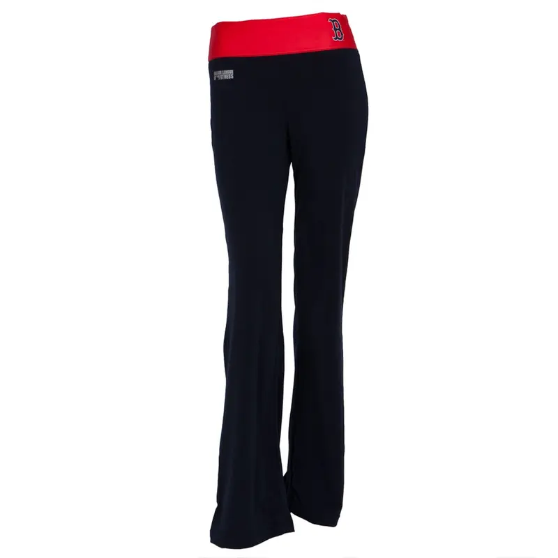 Boston Red Sox - Flip Down Waistband Logo Juniors Yoga Pants