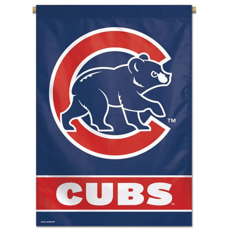 Chicago Cubs Official MLB Alternate-Logo Premium 28x40 Wall Banner - Wincraft Inc.