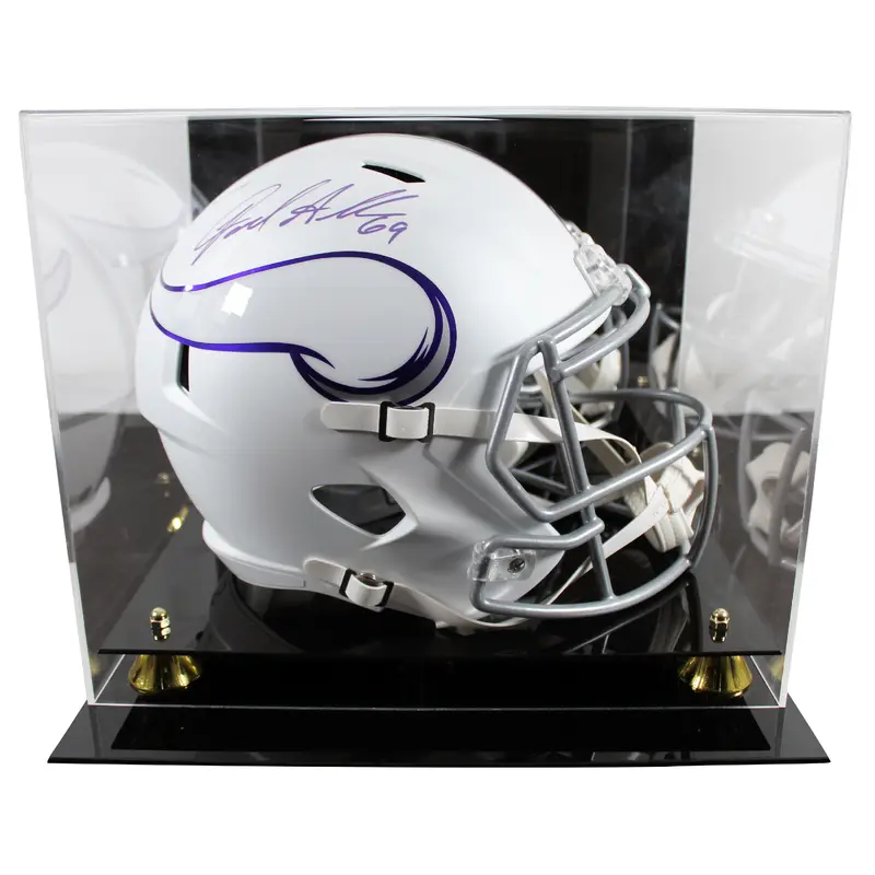Vikings Jared Allen Signed 2024 Alt Full Size Speed Rep Helmet W/ Case BAS Wit