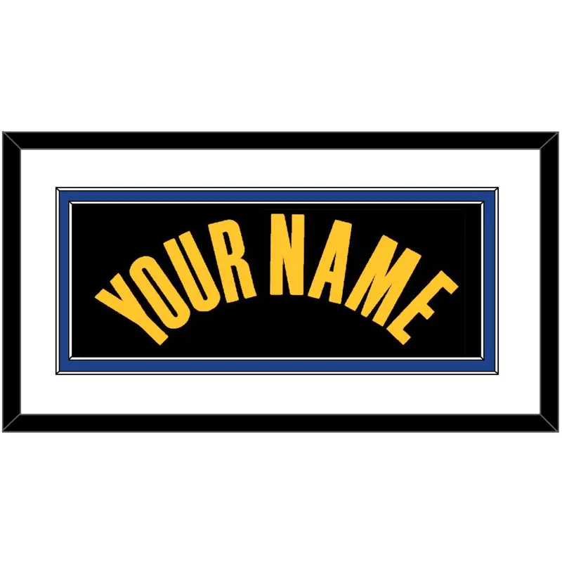 Golden State Name - Black City (2021-2022) - Double Mat 1