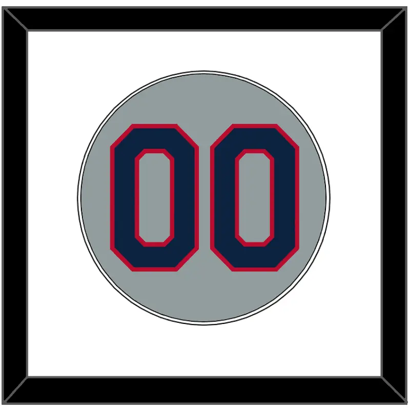 Minnesota Number - Road Gray (1970-1971) - Single Mat 1