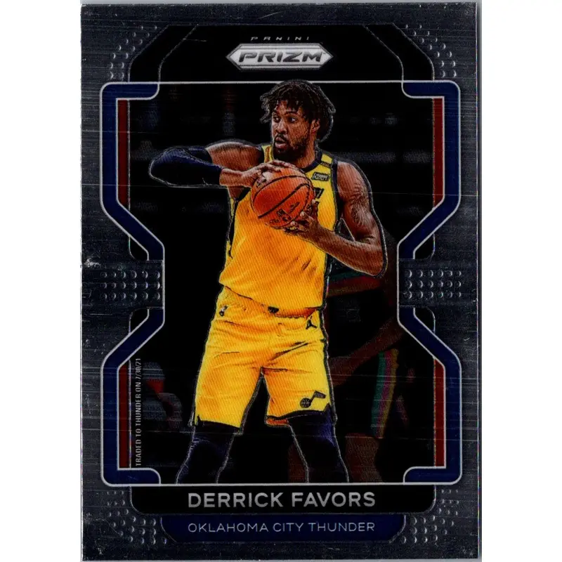 2021 Panini Prizm Blue Derrick Favors #124