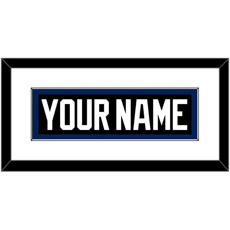 Tampa Bay Nameplate - Road Black (2001-2007) - Single Mat 1