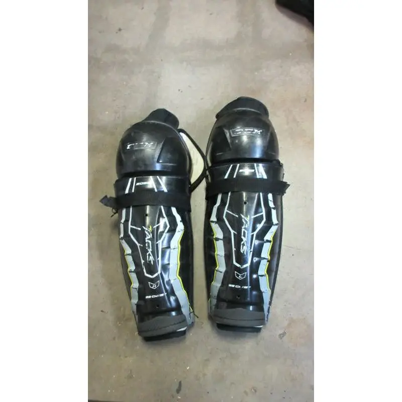 Used CCM Tacks Shin Guards Youth Size 13" - wear
