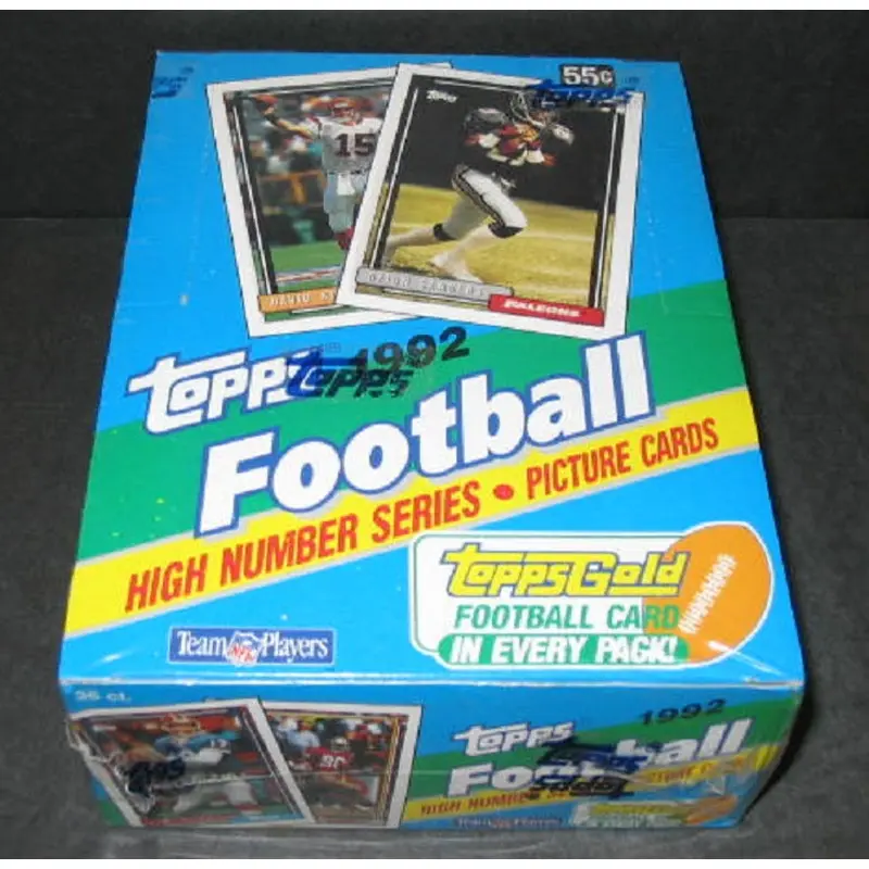1992 Topps Football High Number Series Box