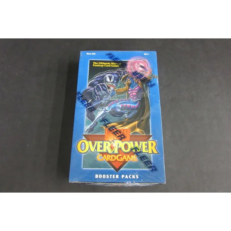 1995 Fleer Marvel Overpower Card Game Booster Pack Box