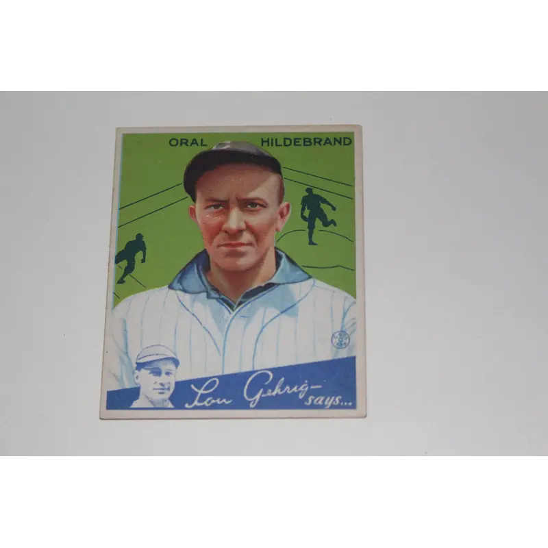 1934 Goudey Oral Hildebrand Baseball Card