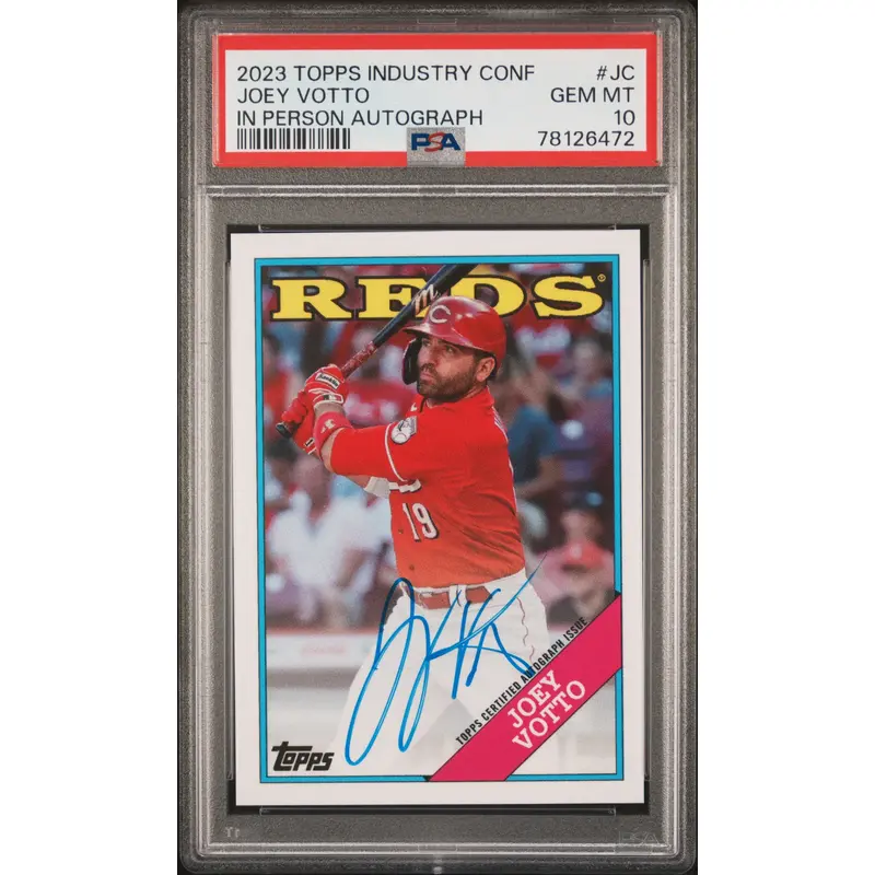 Joey Votto 2023 Topps Industry Conference Auto PSA 10 Gem Mint