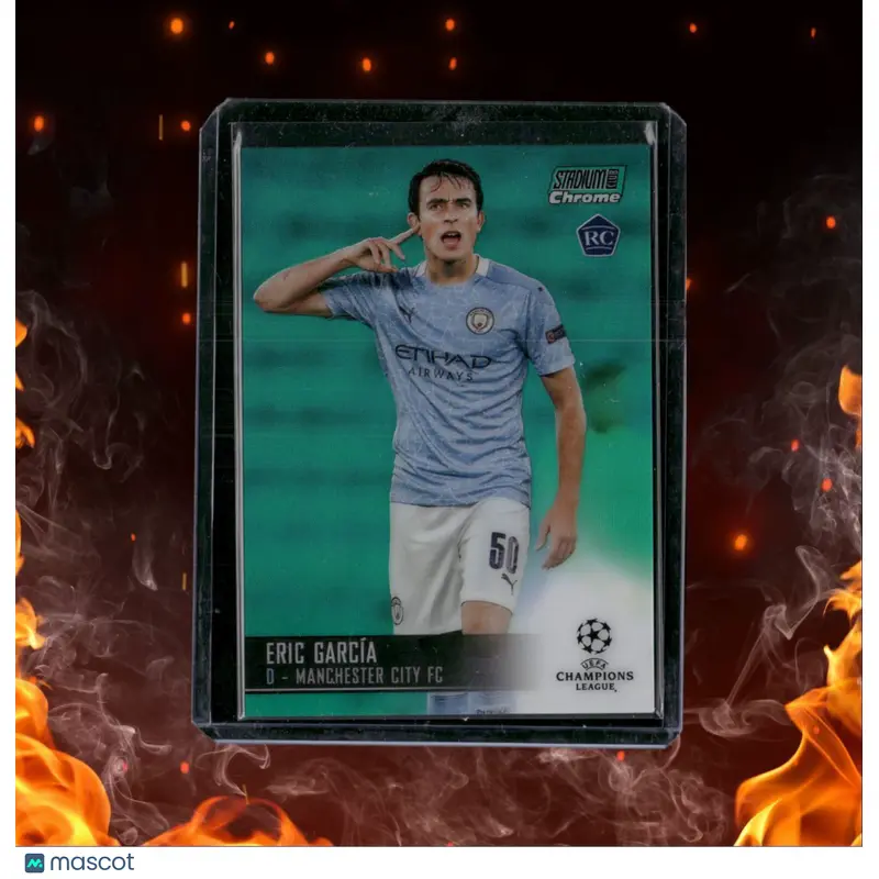 2021 Topps Stadium Club Chrome Eric Garcia Green Refractor Rookie 76/99 #52