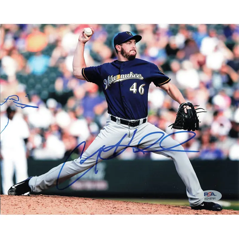 COREY KNEBEL signed 8x10 photo PSA/DNA Milwaukee Brewers Autographed