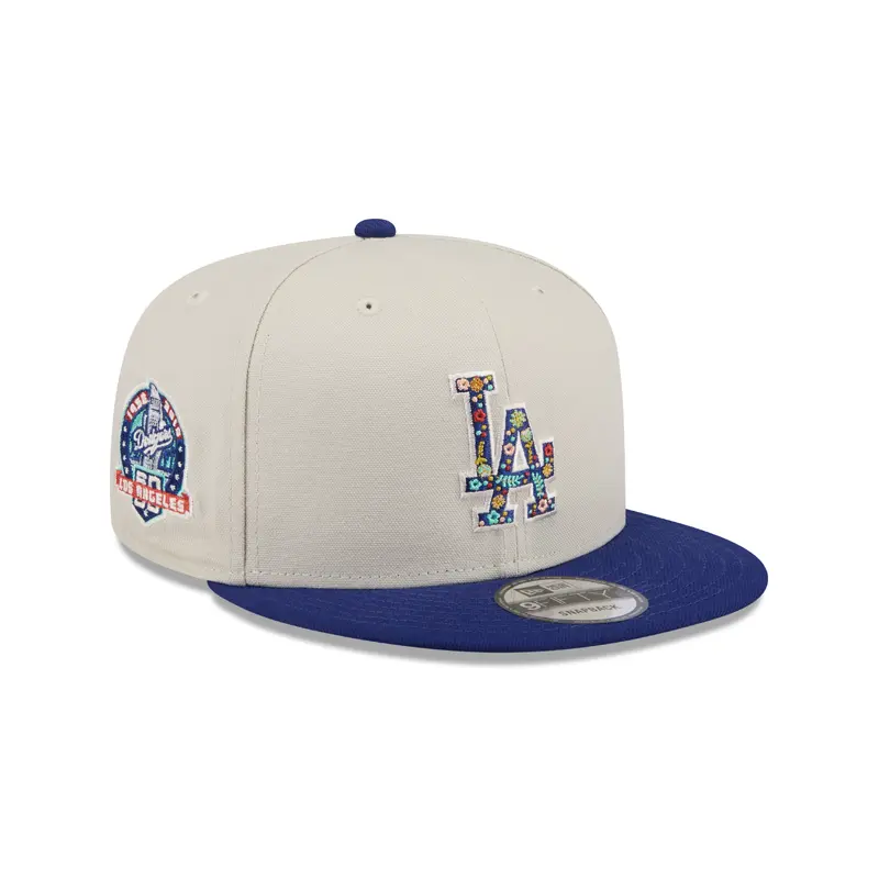 New Era  - 9Fifty Snapback - Floral Fill - Los Angeles Dodgers - Stone