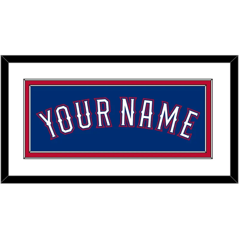 Texas Name - Alternate Blue (2016-2019) - Double Mat 1