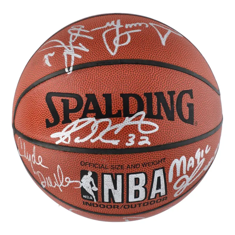 1992 Dream Team Olympics Team USA Signed Basketball 9 Sigs Beckett COA