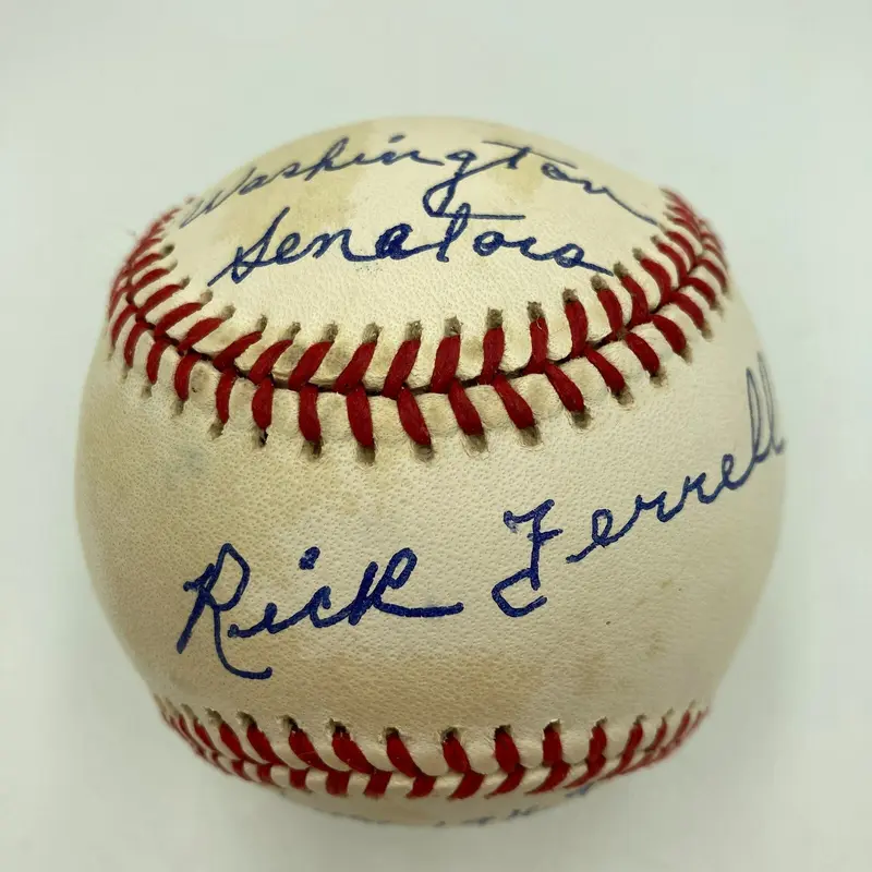 Rick Ferrell Signed Heavily Inscribed American League Baseball JSA COA