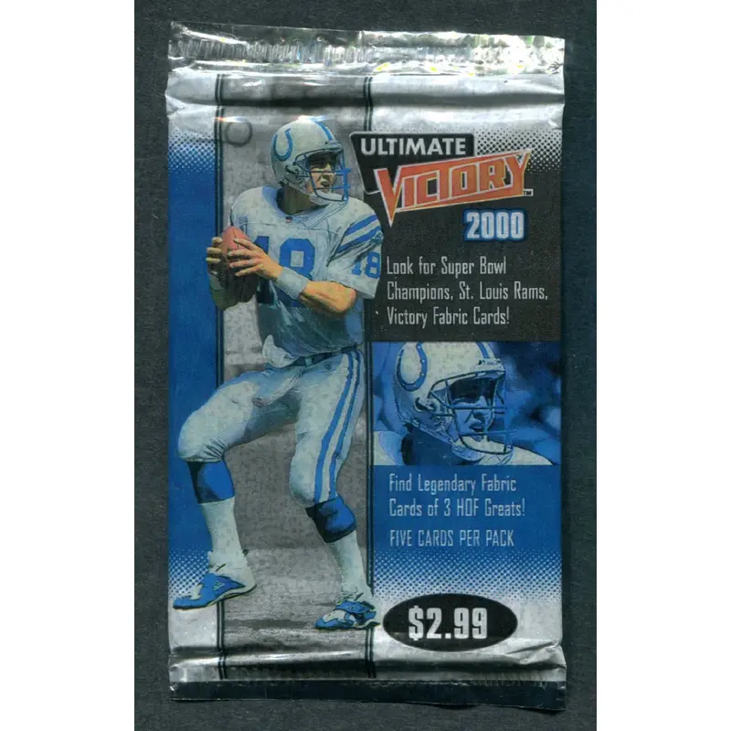 2000 Upper Deck Ultimate Victory Football Unopened Pack (Retail) (Pre-Priced)
