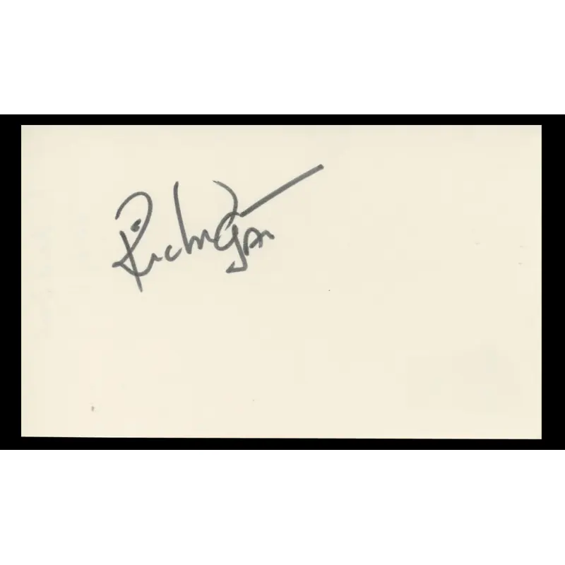 Richard Gant Rocky V Authentic Signed 3x5 Index Card Autographed BAS #BT01205