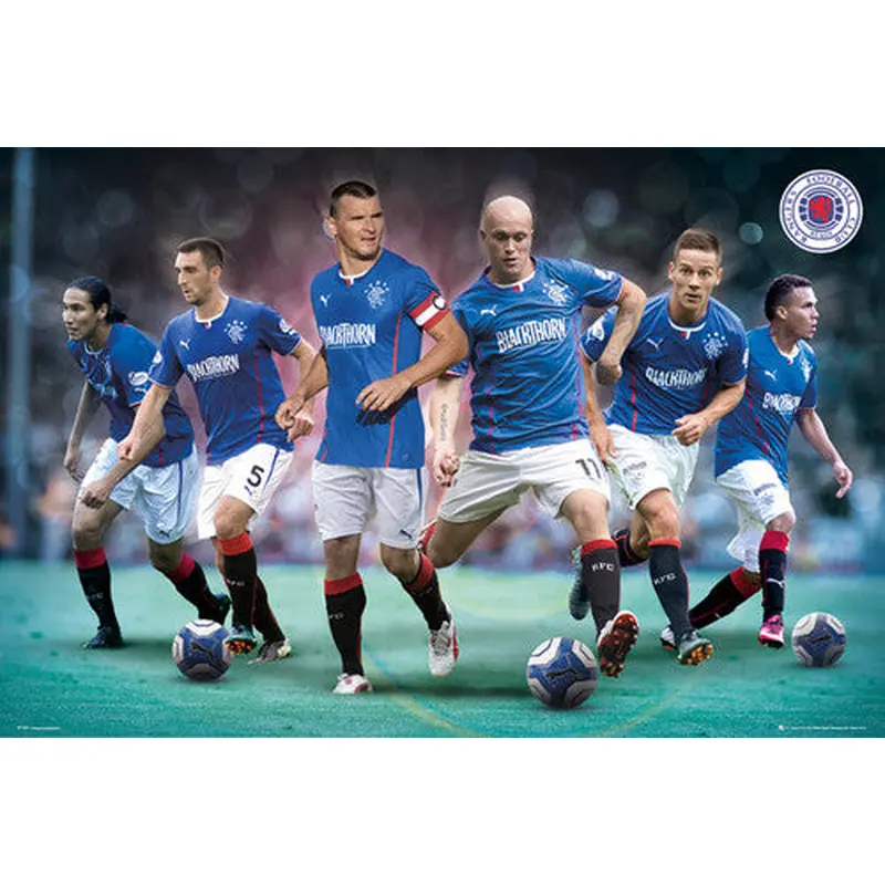 Glasgow Rangers "Six Stars" 2013-14 Soccer Action Poster - GB Eye (UK)