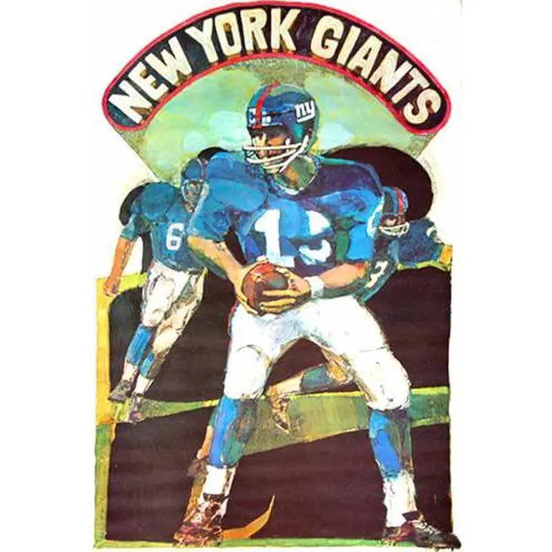 New York Giants NFL Collectors Series 1968 Vintage Original Poster