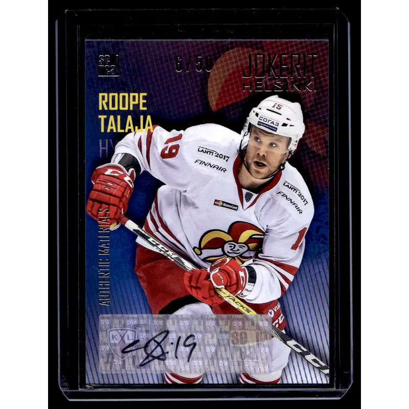 2016-17 Sereal Jokerit Autograph - Roope Talaja #JOK-AUT-018 /50