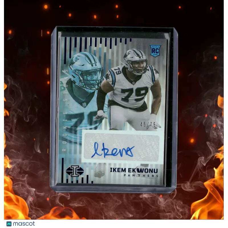 2022 Panini Illusions Ikem Ekwonu Blue Rookie Auto 45/75 #RS-IE