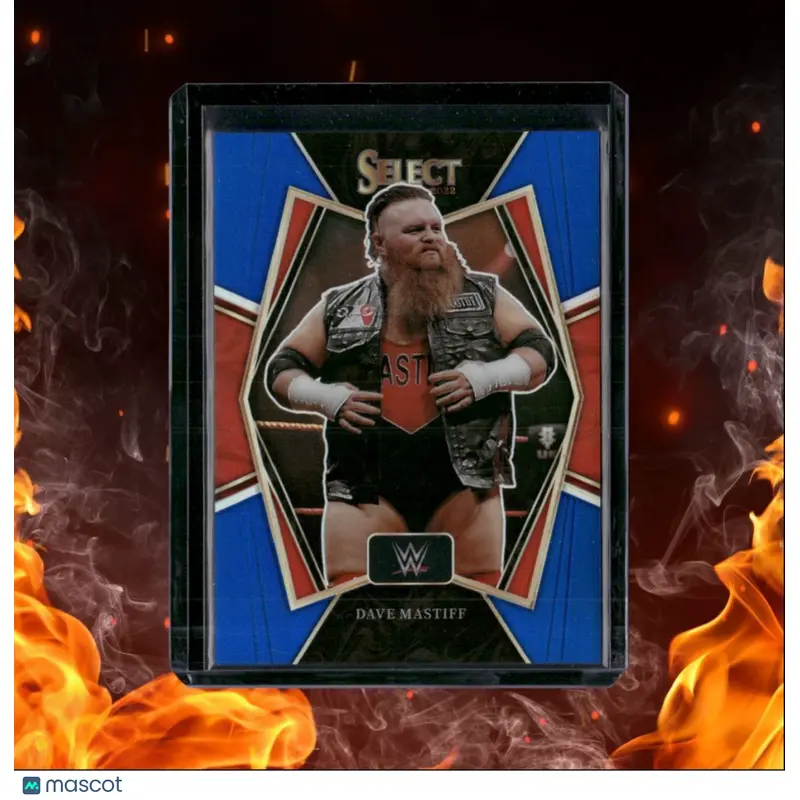 2022 Panini Select WWE Dave Mastiff Blue Prizm Premier Level 095/199 #151