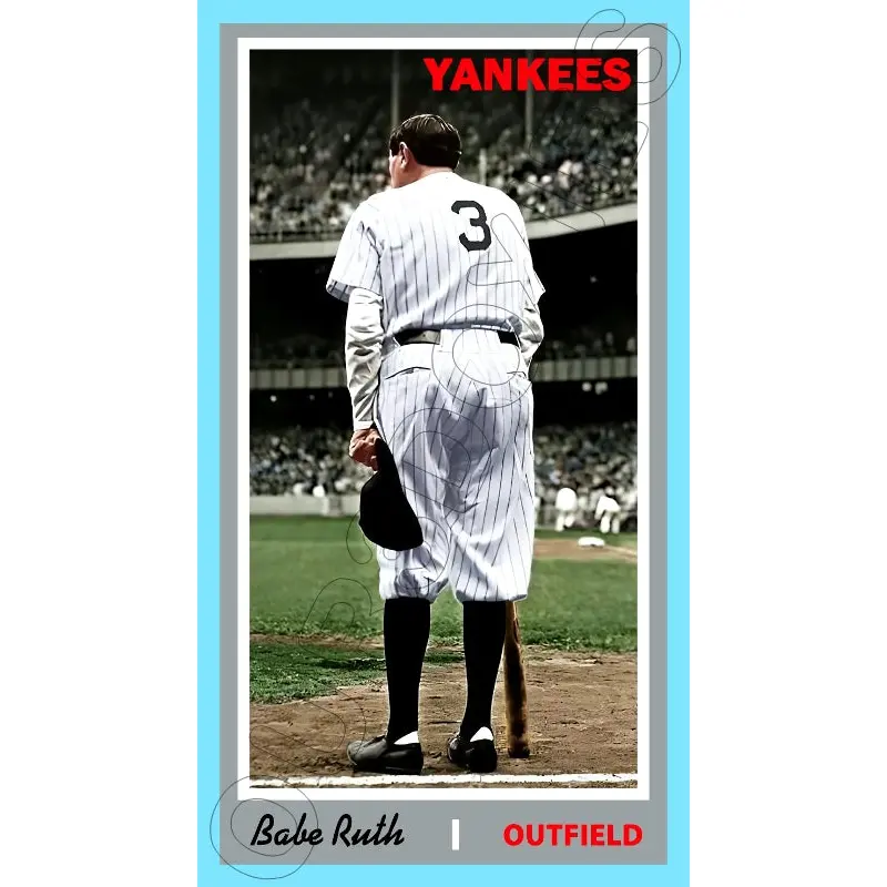 Babe Ruth 1970 Topps Tall Boy Custom Card - 4650