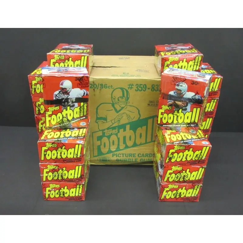 1983 Topps Football Unopened Wax Case (1981 Display) (20 Box) (BBCE)