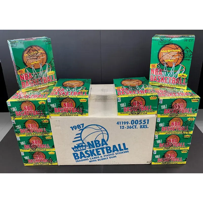 1987 1987/88 Fleer Basketball Unopened Wax Case (12 Box) (BBCE)