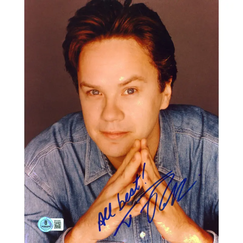 Tim Robbins Mystic River "All Best!" Authentic Signed 8x10 Photo BAS #BR43989