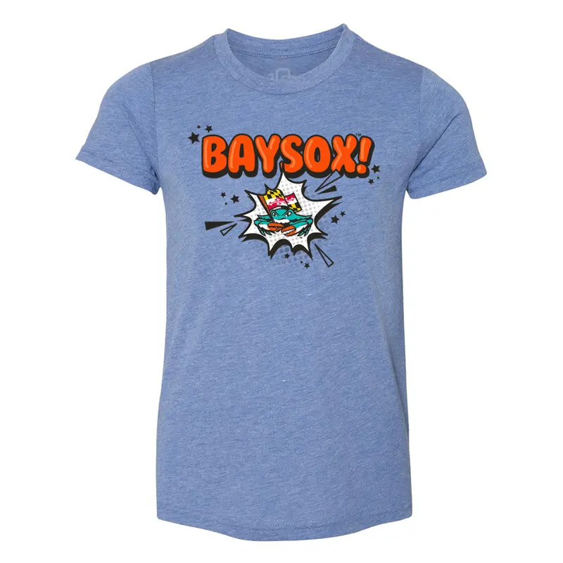 Chesapeake Baysox YOUTH Comic Burst BLUE