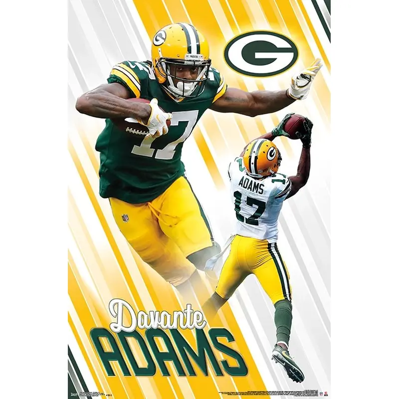 Davante Adams "Dynamo" Green Bay Packers NFL Action Poster - Trends International