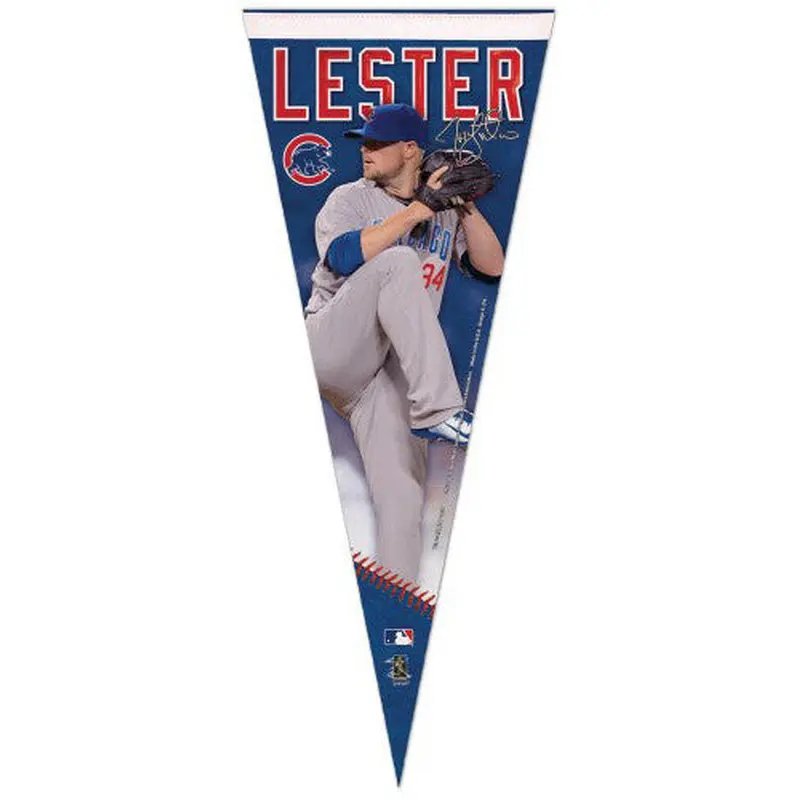 Jon Lester "Signature Series" Chicago Cubs Premium Felt Collector's Pennant - Wincraft