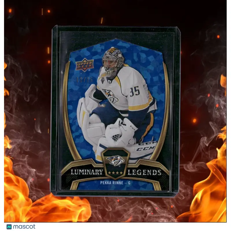 2015-16 Upper Deck Overtime Pekka Rinne Luminary Legends Blue Die-Cut 12/25