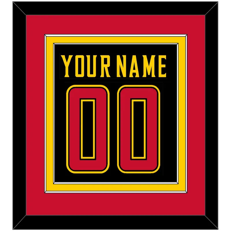 Maryland Basketball Name & Number - Road Black (2013-2015) - Double Mat 3