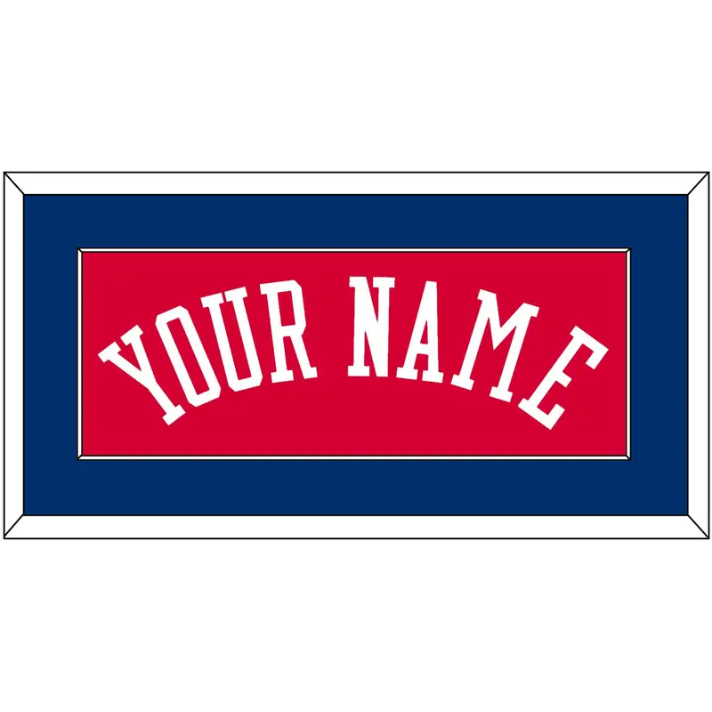 Philadelphia Name - Road Red (1978-1991) - Single Mat 2