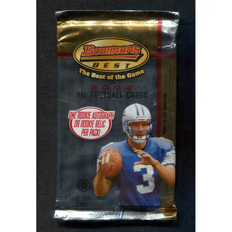 2002 Bowman's Best Football Unopened Pack (Hobby) (5)