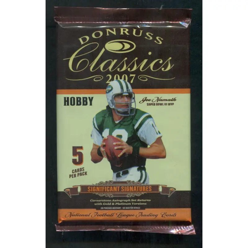 2007 Donruss Classics Football Unopened Pack (Hobby) (5)