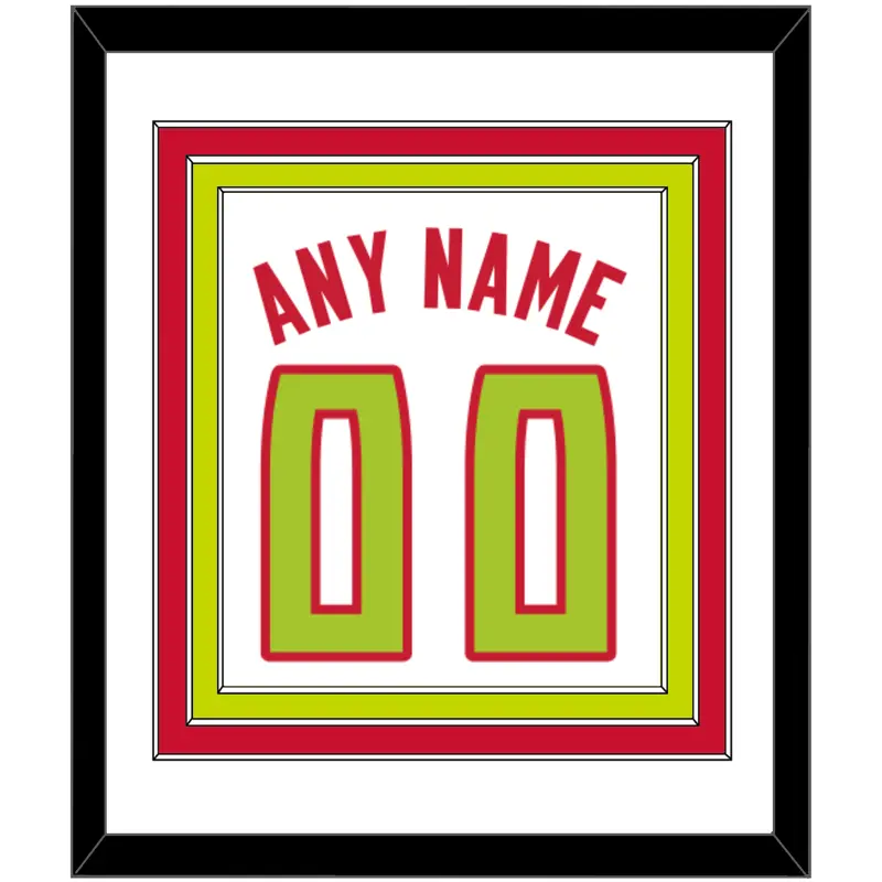 Atlanta Name & Number - Home White (2015-2017) - Triple Mat 1