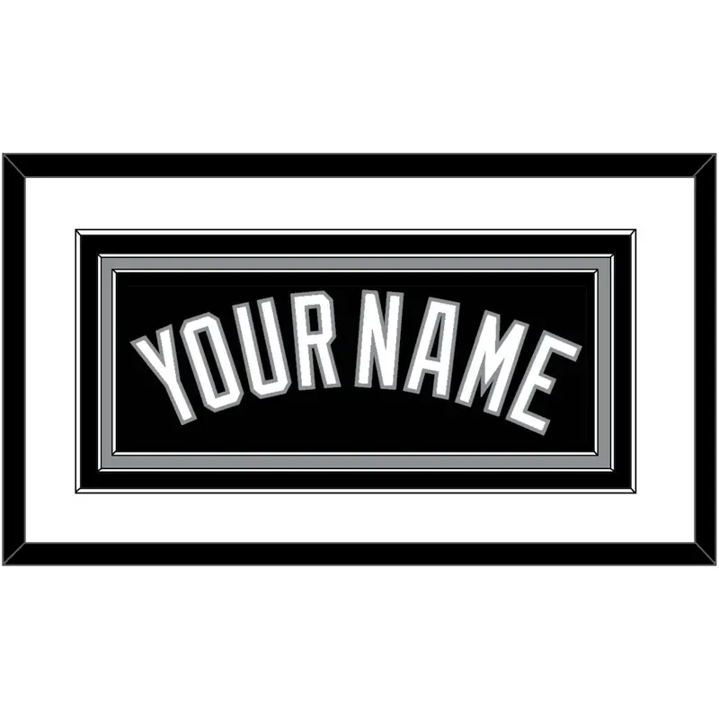 Chicago Name - Alternate Black (1991-1992) - Triple Mat 1