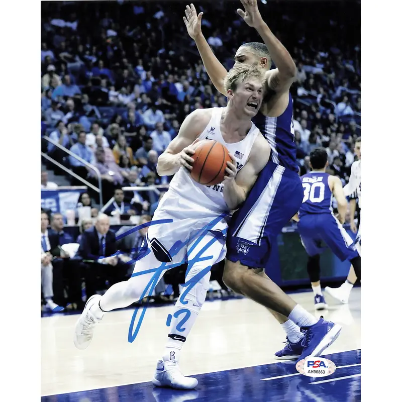 Eric Mika signed 8x10 photo PSA/DNA BYU Cougars