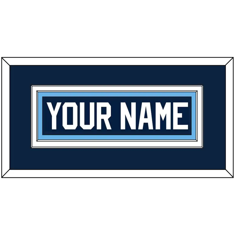 Maine Hockey Nameplate - Road Navy Blue (1993-1994) - Double Mat 2