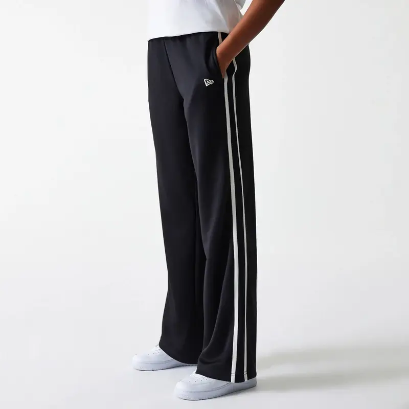 New York Yankees Womens MLB Midi Logo Black Track Pants
