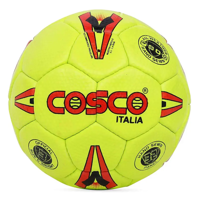 Cosco Italia S-3 P.U. LEATHER, HAND-STITCHED Football | KIBI Sports