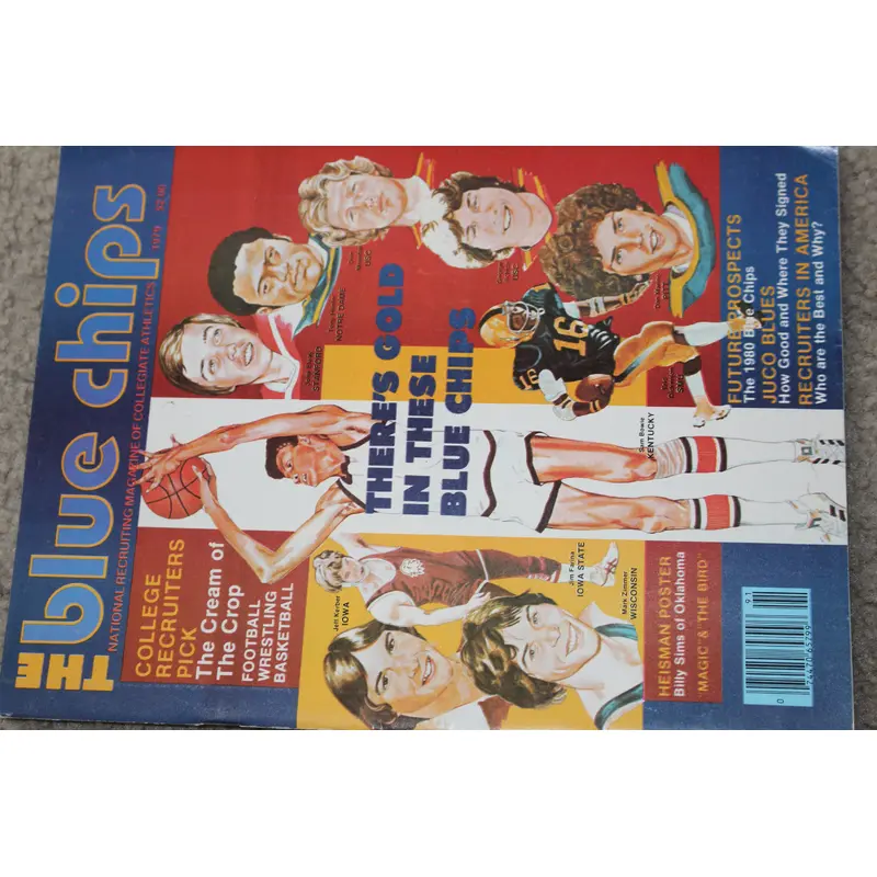 1979 Blue Chips H.S. Recruiting Magazine, Sam Bowie, Tony Hunter, Billy Sims