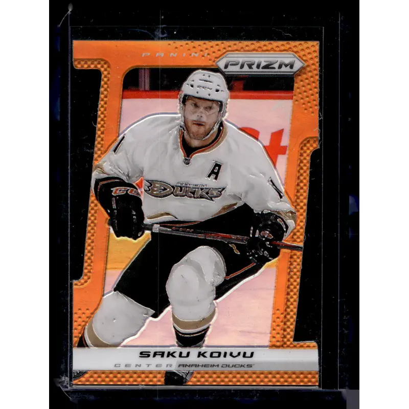 2013-14 Panini Prizm - Orange Die-Cut Prizm - Saku Koivu #114 /50