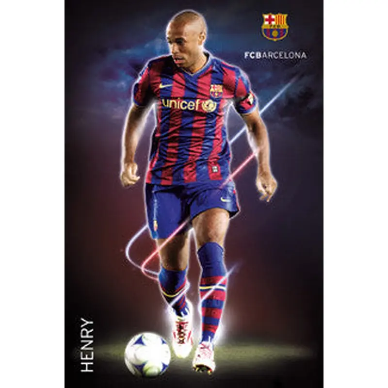 Thierry Henry "Cyclone" FC Barcelona 2009/10 Poster - GB Eye