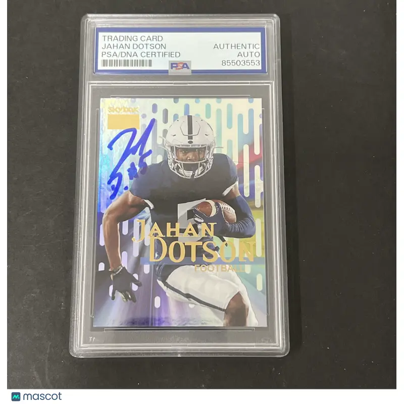 2022 Skybox Metal Universe Champions #S-39 Jahan Dotson signed card PSA