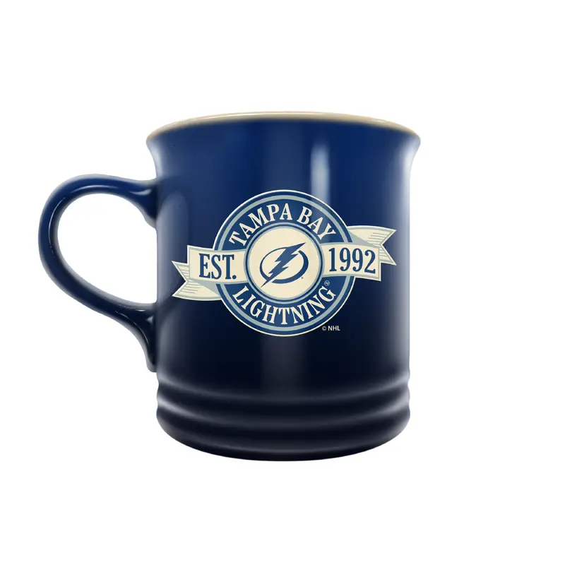 NHL  Tampa Bay Lighning 14 oz Stoneware Mug Banner Design
