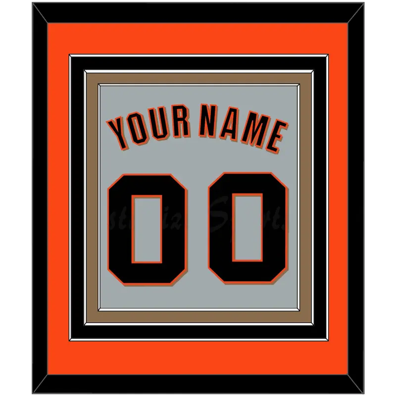San Francisco Name & Number - Road Gray (2022-2023) - Triple Mat 2