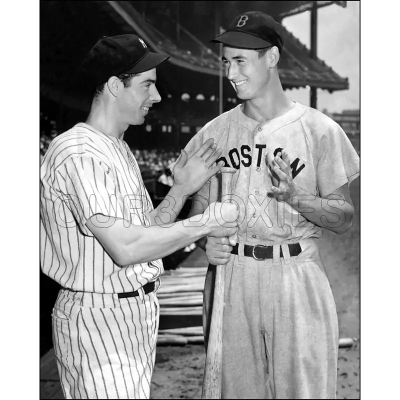 Ted Williams Joe Dimaggio 8X10 Photo - 1941 Yankees Red Sox - 3318